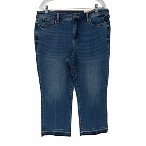 NEW NYDJ Relaxed Piper Crop Jeans in Rioja Springs Size 14